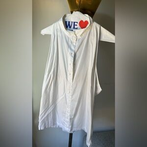 Paul and Joe - white cropped shirt